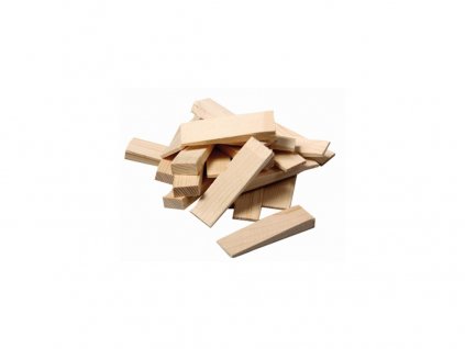 Klínek montážní dřev. 55 × 20 × 6-1 mm (20 ks)