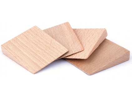 Dřevěné klínky 30 × 34 × 0 - 7 mm, 4 ks