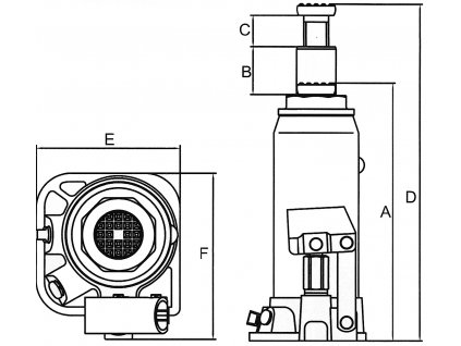 Zvedák hydraulický 15 t