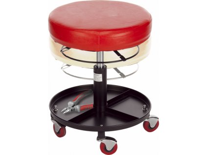 Otočné pojízdné dílenské sedátko - výškově nastavitelné
