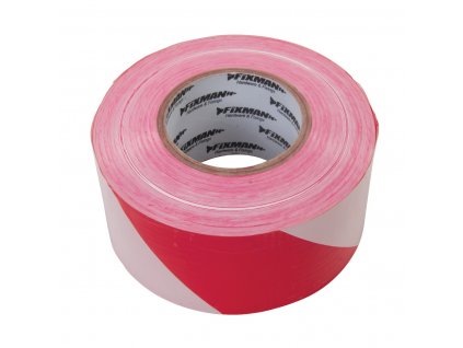 Výstražná páska 70 mm × 500 m červeno-bílá Fixman