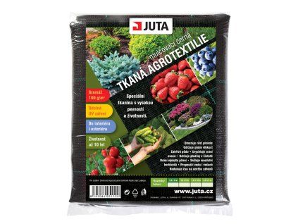 Tkaná školkařská textilie 100 g/m² 1,6 x 10 m černá