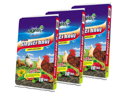 Slepičí hnůj 3 x 10 kg