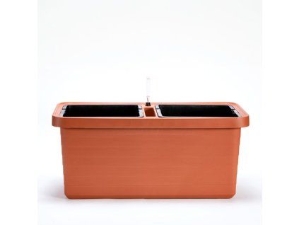 Velkoobjemový truhlík Berberis DUO 80 cm - terakota