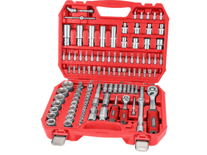 Hlavice nástrčné, sada 110ks, 1/4", 1/2", EXTOL PREMIUM