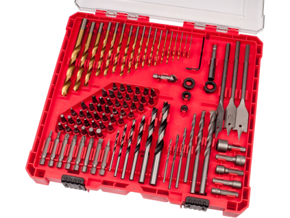 Hroty a vrtáky komb. sada 100ks, HSS, CrV, SK, EXTOL PREMIUM