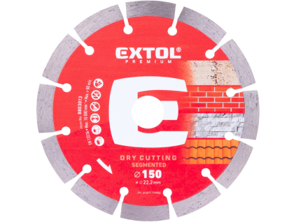 Diamantový řezný kotouč segmentový 150 × 22,2 × 2 mm EXTOL PREMIUM