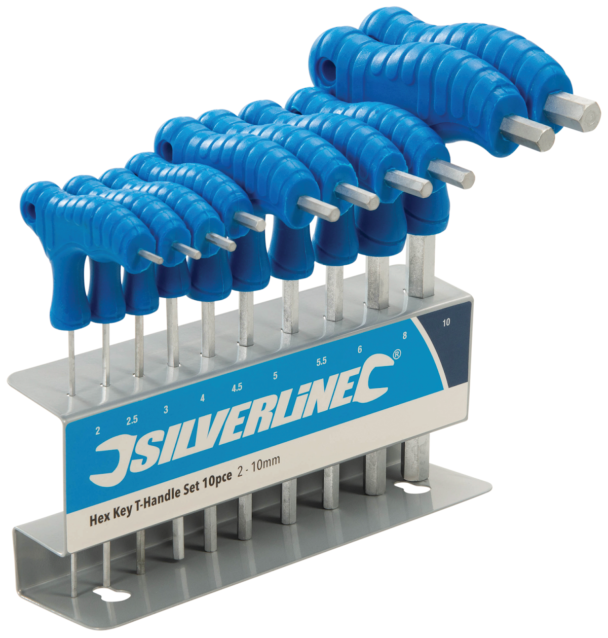 Sada inbus T klíčů 2 - 10 mm - 10 ks Silverline 323710
