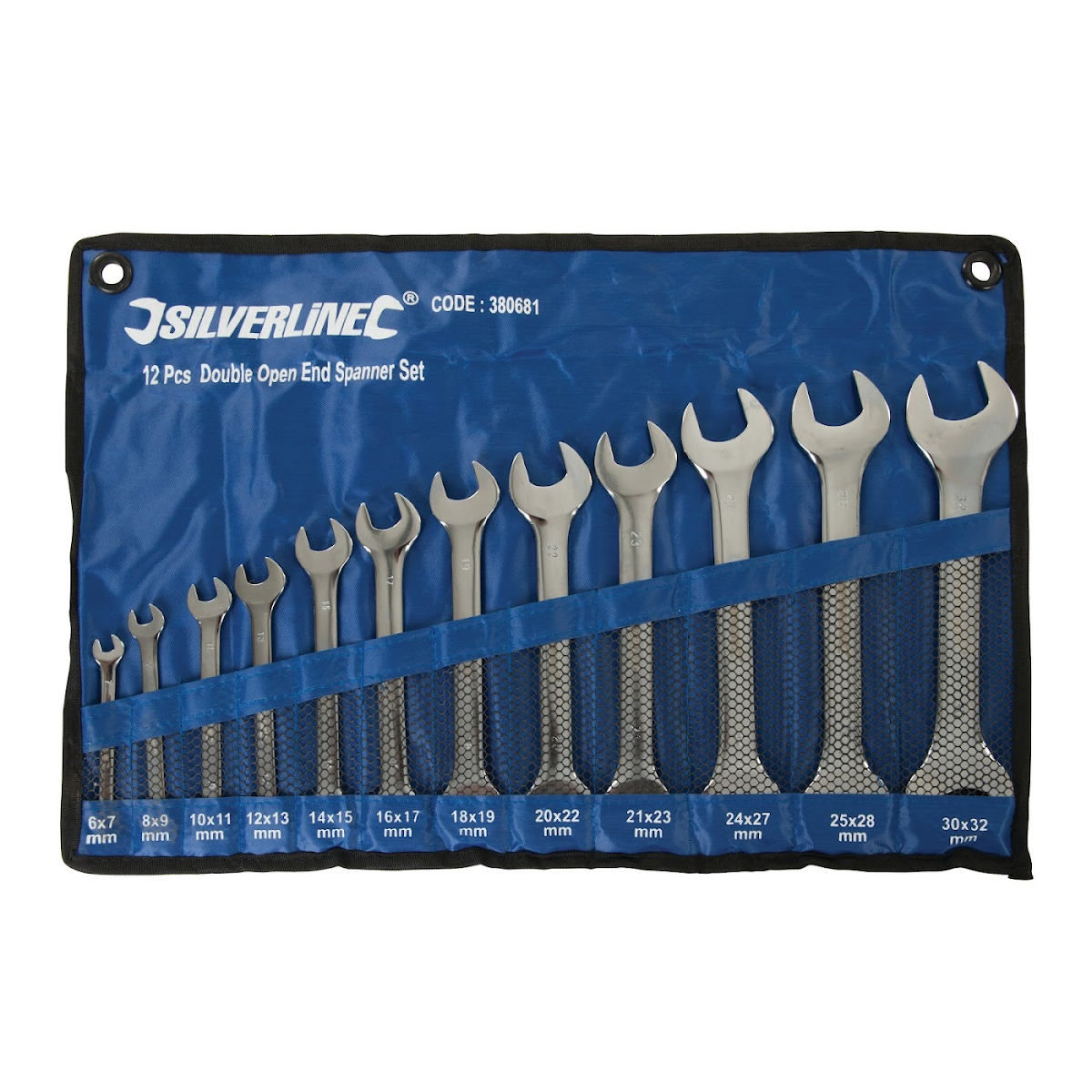 Sada stranových klíčů CR-V 12 ks Silverline 380681