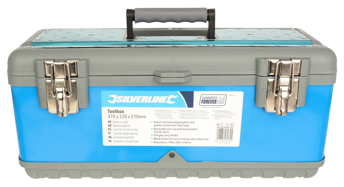 Kufr na nářadí 470 × 220 × 210 Silverline 386076