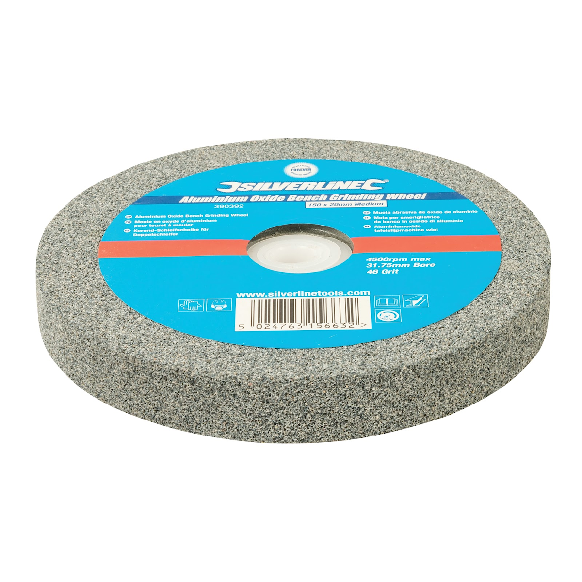 Brusný kotouč 150 × 20 mm P46 oxid hlinitý Silverline 390392