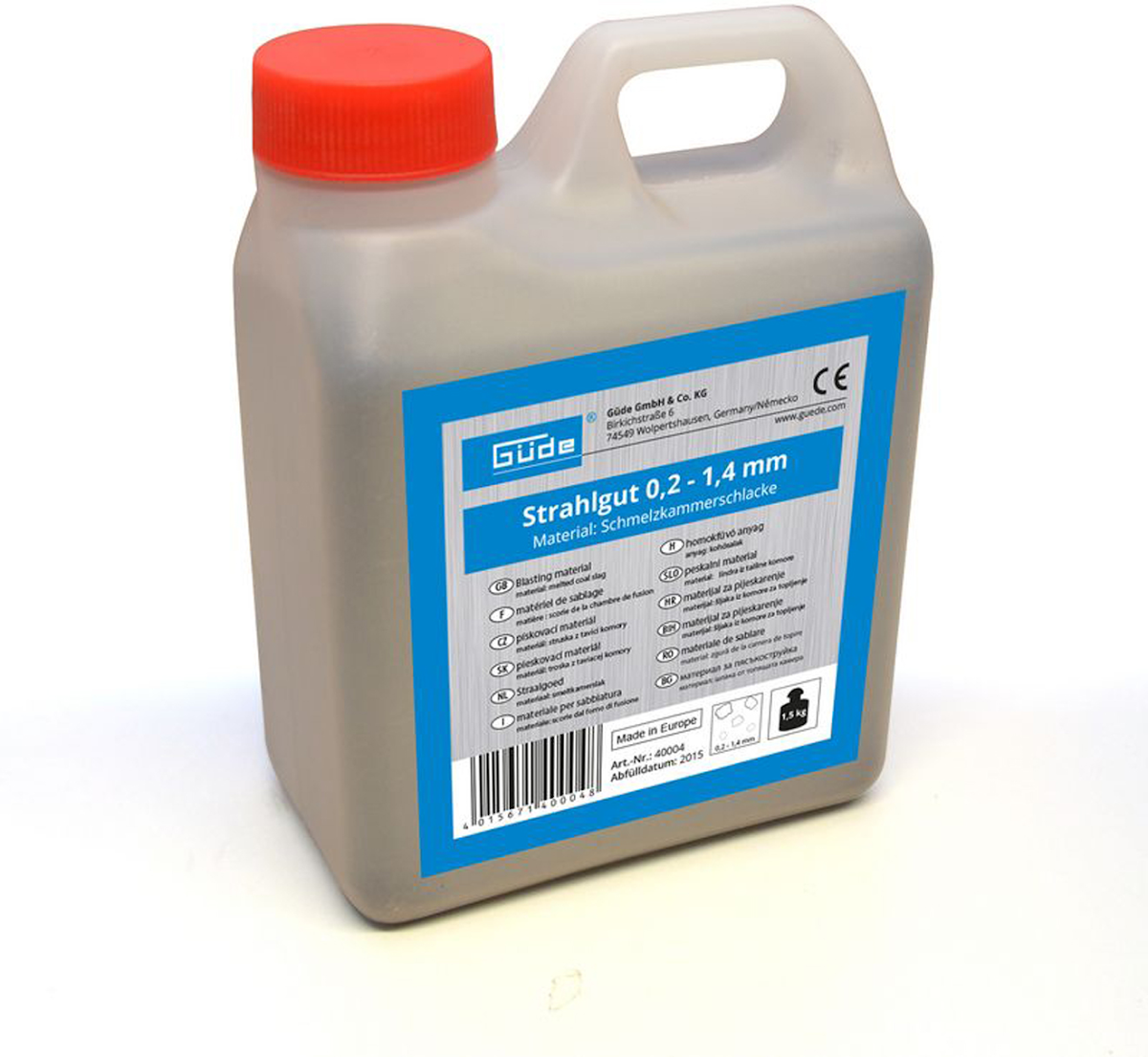GÜDE Tryskací materiál 1,5 kg, 0,2 - 1,4 mm 40004