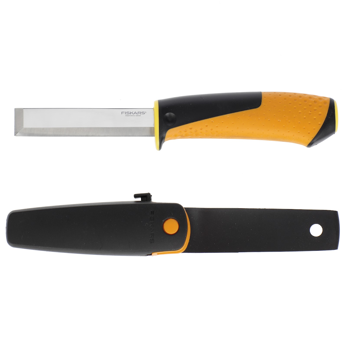 Nůž FISKARS HARDWARE tesařský+pouzdro+brousek 21 cm 1023621 10076