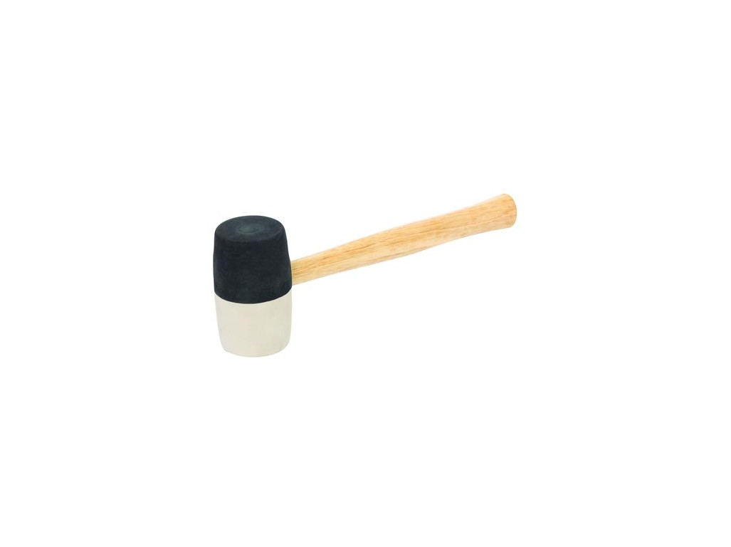 M.A.T. Group Palička gumová 860 g, 65 mm ČER/BÍ, dřev. rukojeť 463300