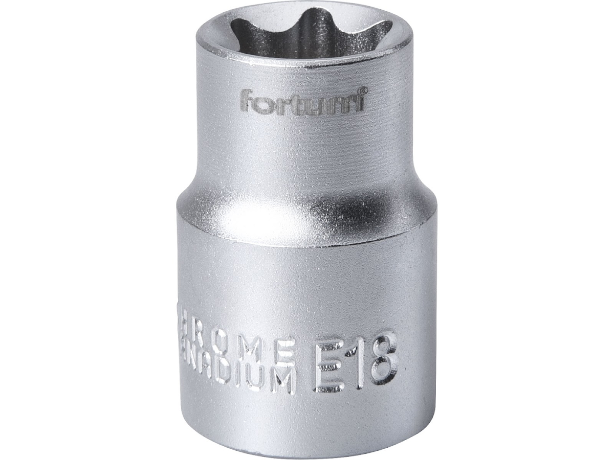 Levně Hlavice nástrčná vnitřní TORX 1/2", E 18, L 38 mm Fortum 4700703