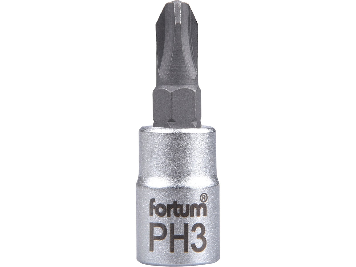 Fortum Hlavice zástrčná 1/4 hrot křížový, ph 3, l 37 mm 4701813