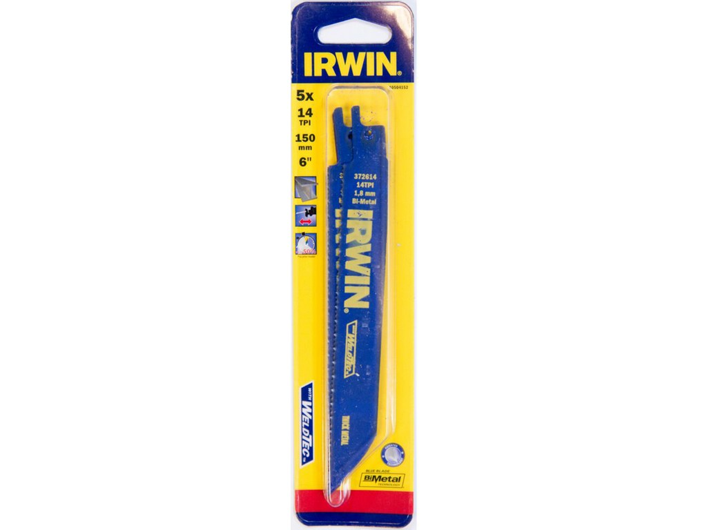 List pil. na kov do mečových pil 150 mm/14TPI (5 ks) IRWIN 471221