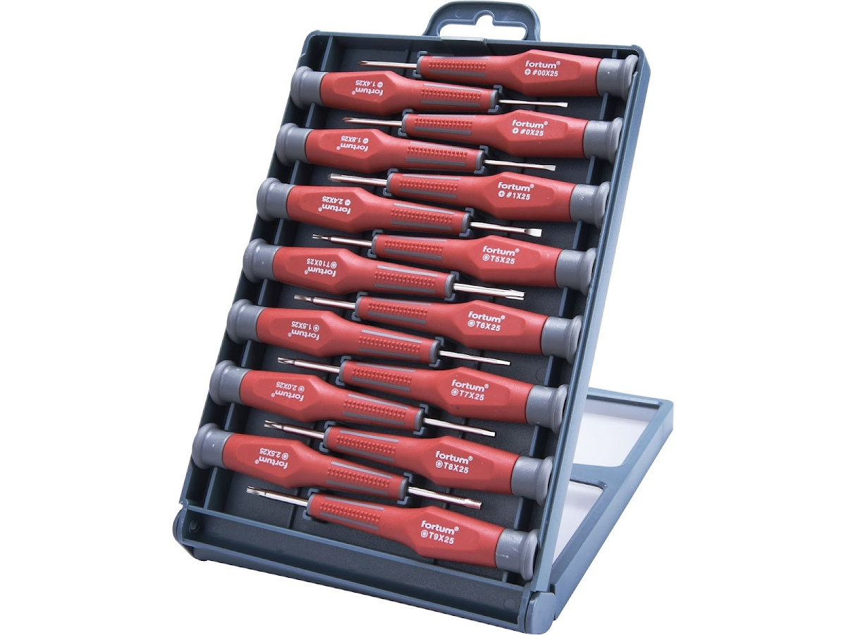 Fortum Šroubováky hodinářské, sada 15 ks, CrMoV 4740802