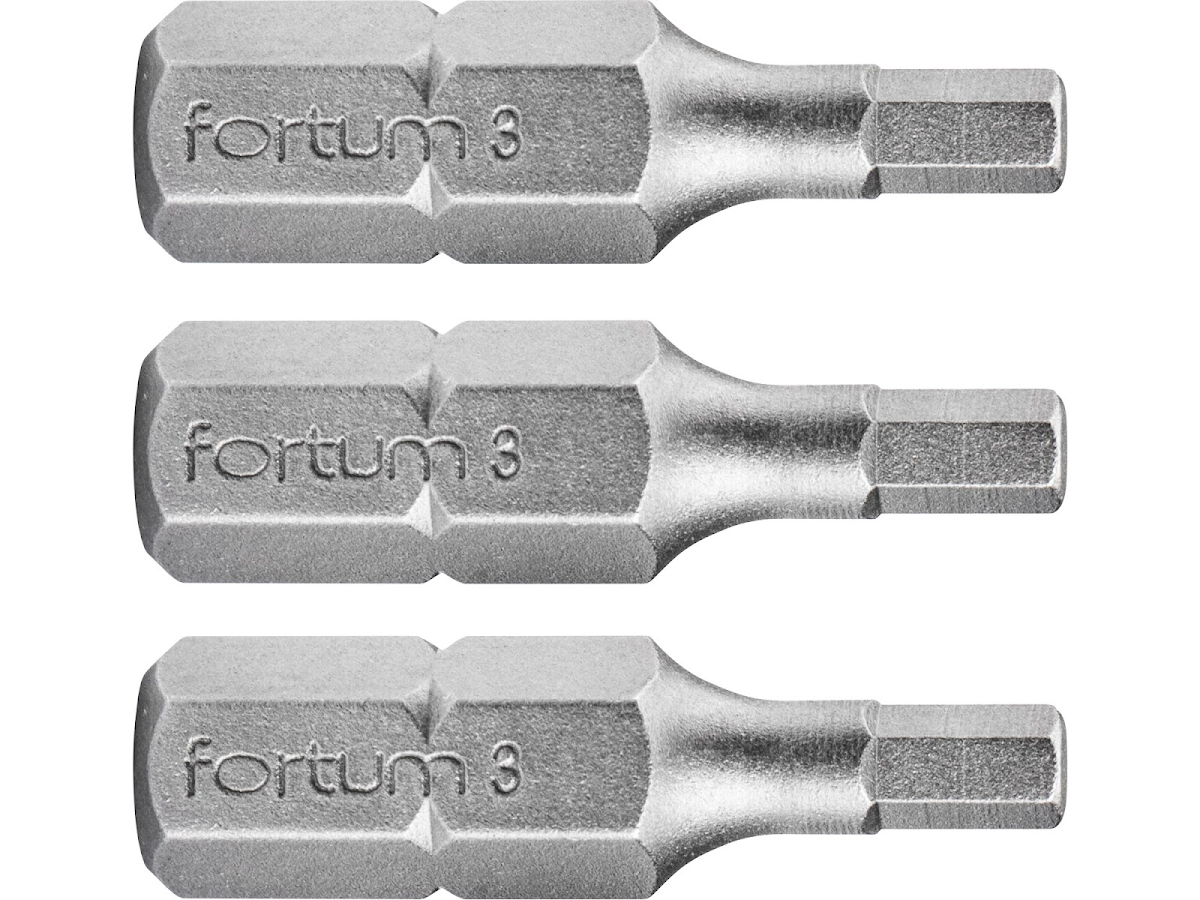 Fortum Hrot imbus sada 3 ks, H 3 × 25 mm, S2 4741504