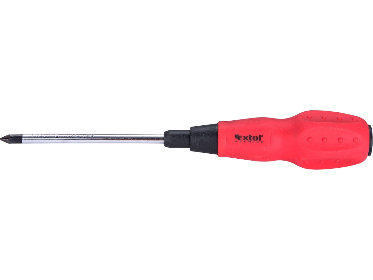 EXTOL PREMIUM Šroubovák křížový phillips, PH 1 × 100 mm, CrV 55022