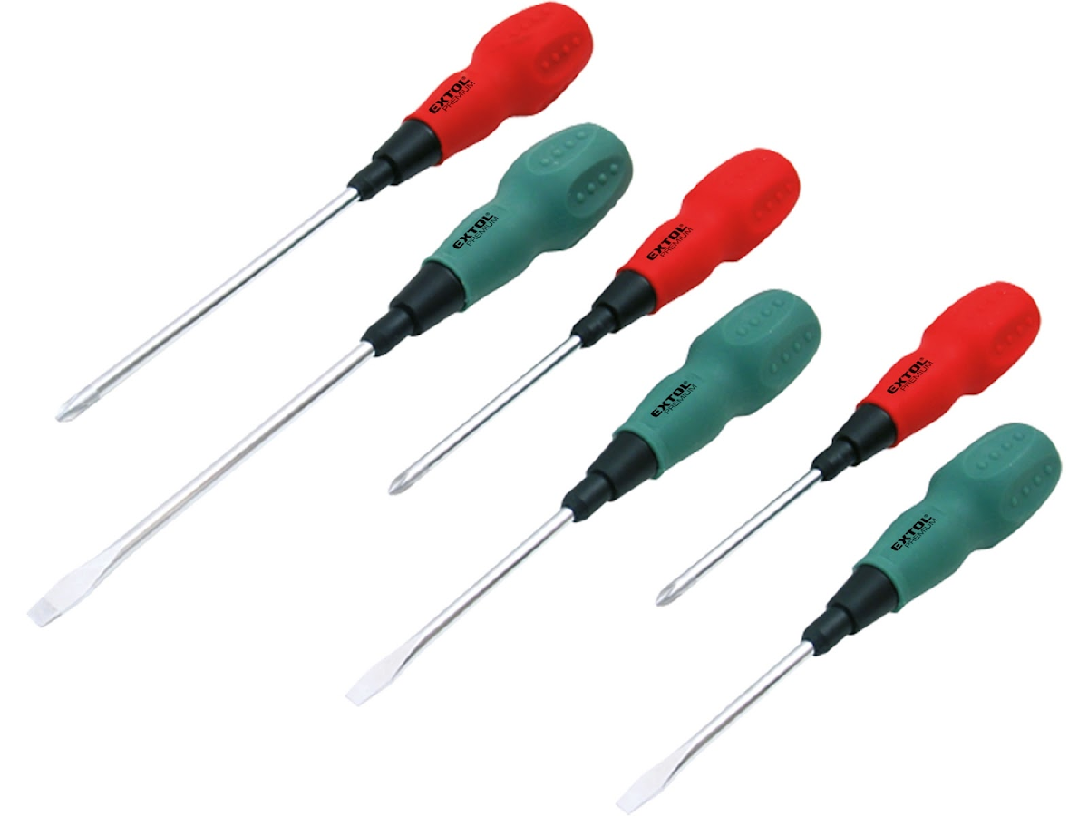 EXTOL PREMIUM Šroubováky, sada 6 ks, CrV 55082