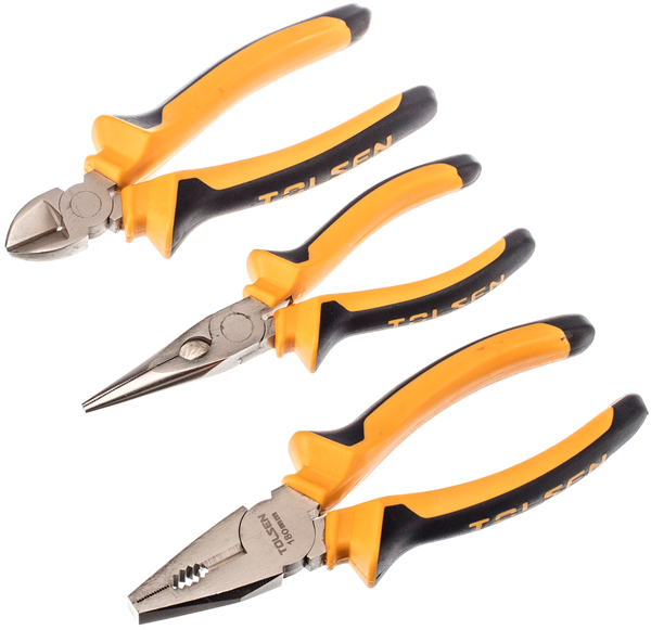 TOLSEN Sada kleští 3 ks Industrial 10400