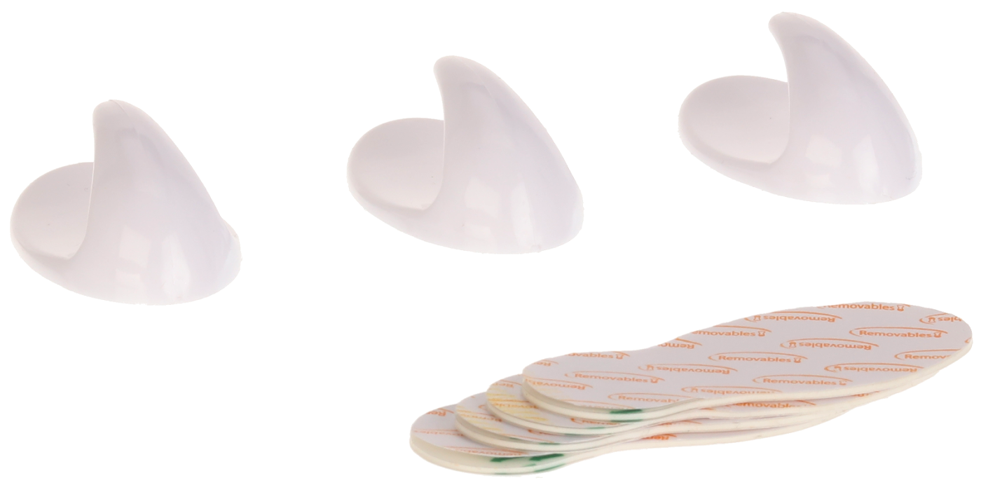 Easy-Use Samolepící plastový háček 3 ks 61316