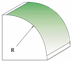 Radiusová fréza vydutá L 25,4 × 13,5/8R6,35 622543