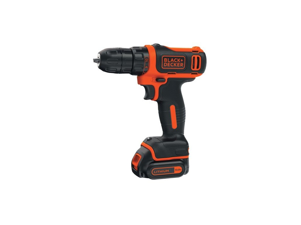 Black & Decker Vrtačka Aku 10,8 V Li-Ion, kufr, 2 baterie, B+D 626021