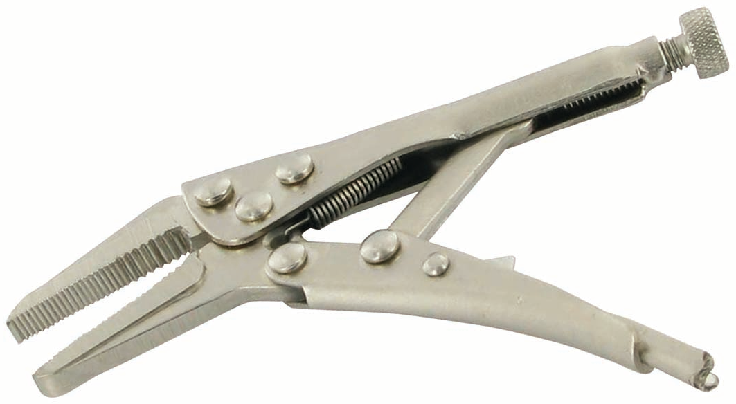Samosvorné kleště 125 mm - dlouhé rovné čelisti Silverline 633637