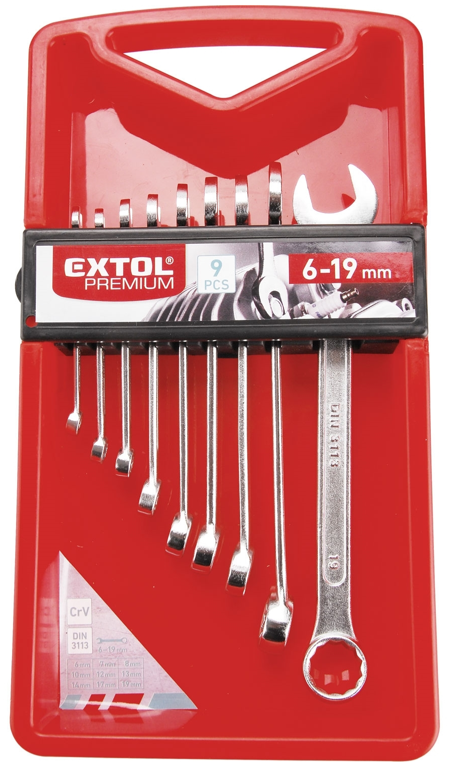 EXTOL PREMIUM Sada očkoplochých klíčů 9 ks 6352