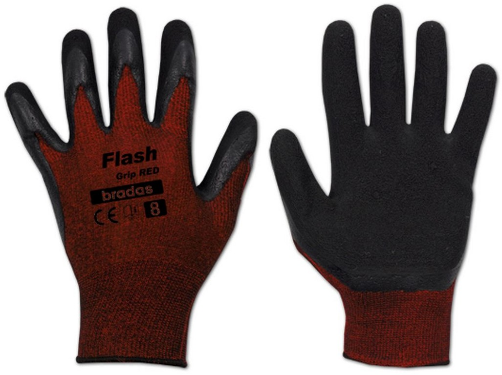 Levně Bradas Rukavice FLASH GRIP latex 6 715648