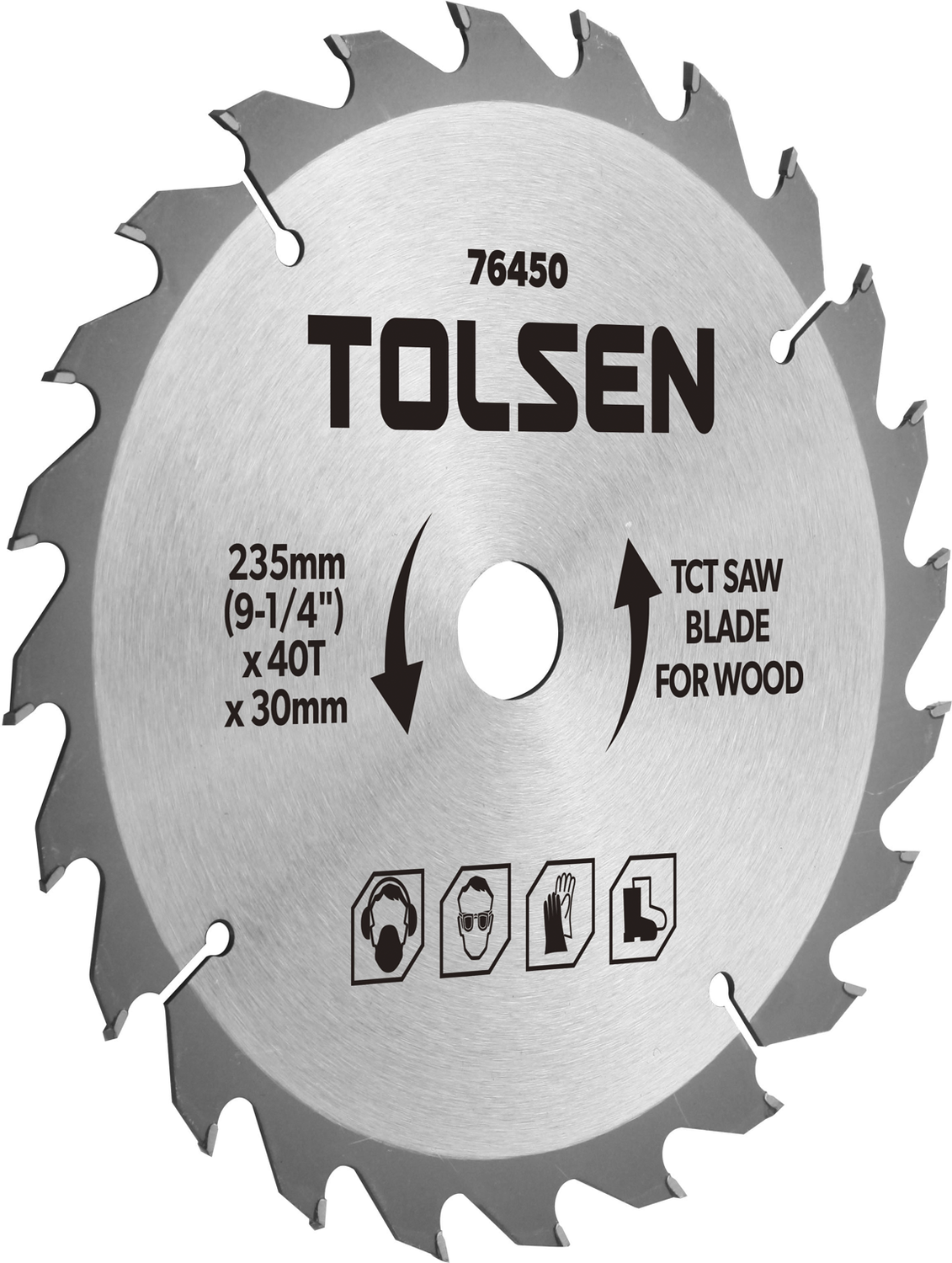 TOLSEN Pilový kotouč TCT 235 × 30 - 40z 76450