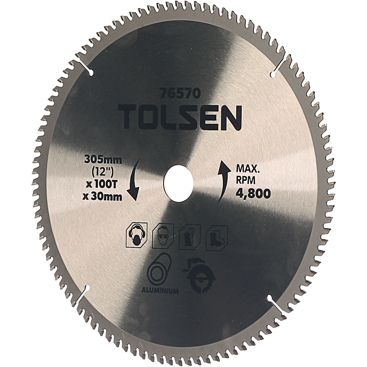 TOLSEN Pilový kotouč na hliník TCT 305 × 30 - 100z 76570