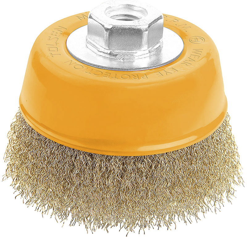 TOLSEN Hrnkový kartáč 100 mm - M14 77602