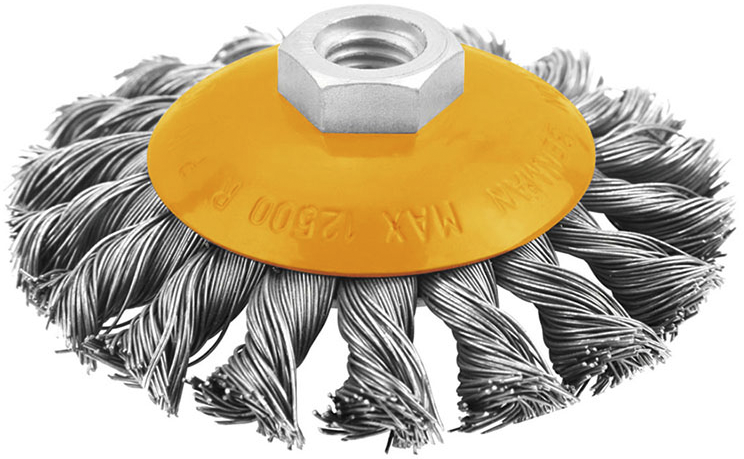 TOLSEN Okružní copánkový kartáč 100 mm - M14 77520