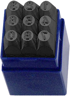 Ruční razidla 3 mm - číslice 126-4
