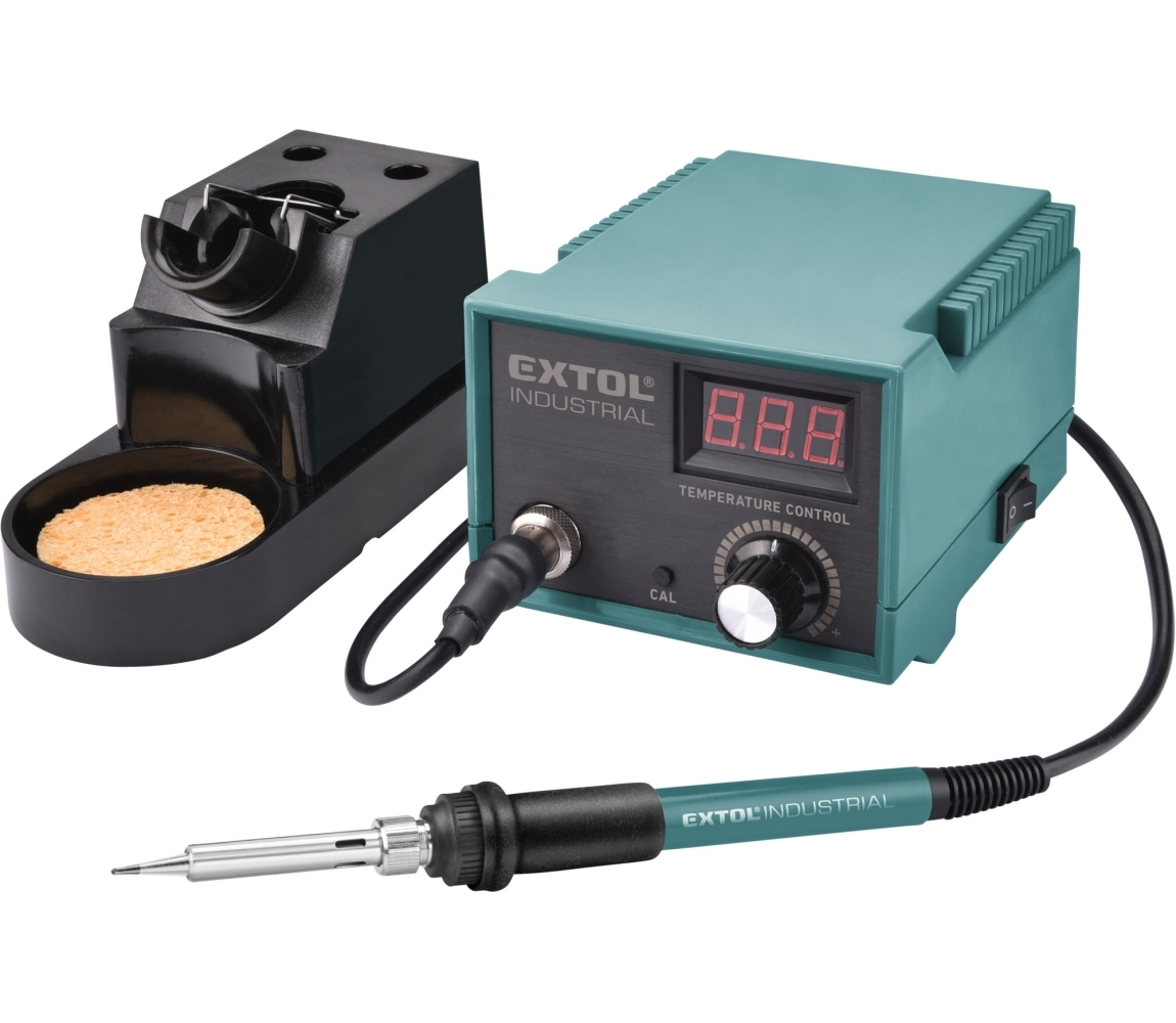 EXTOL INDUSTRIAL Pájecí stanice s LCD a elektronickou regulací 8794520