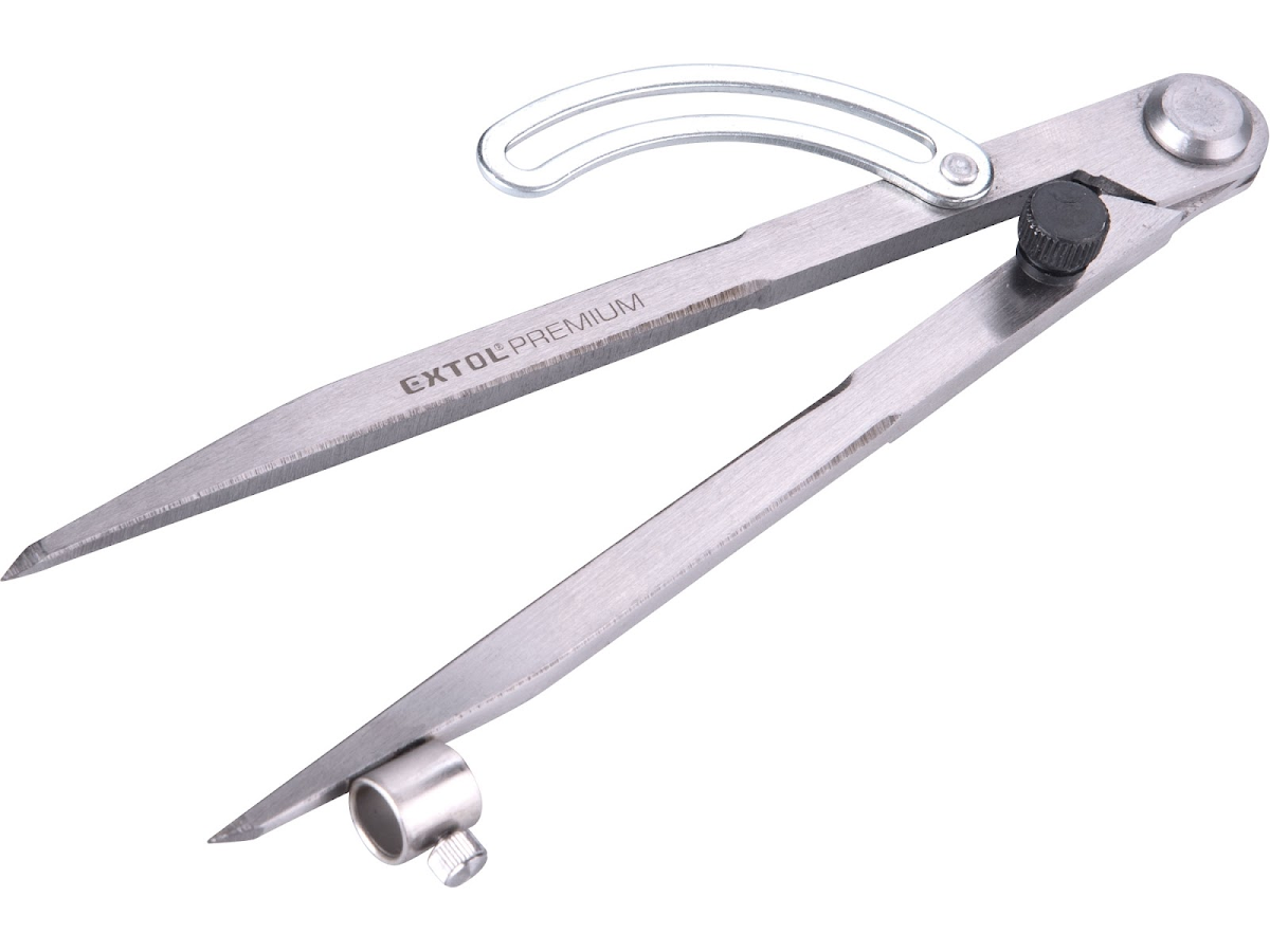 EXTOL PREMIUM Kružidlo rýsovací/hrotové, rozsah 0 - 280 mm 8801800