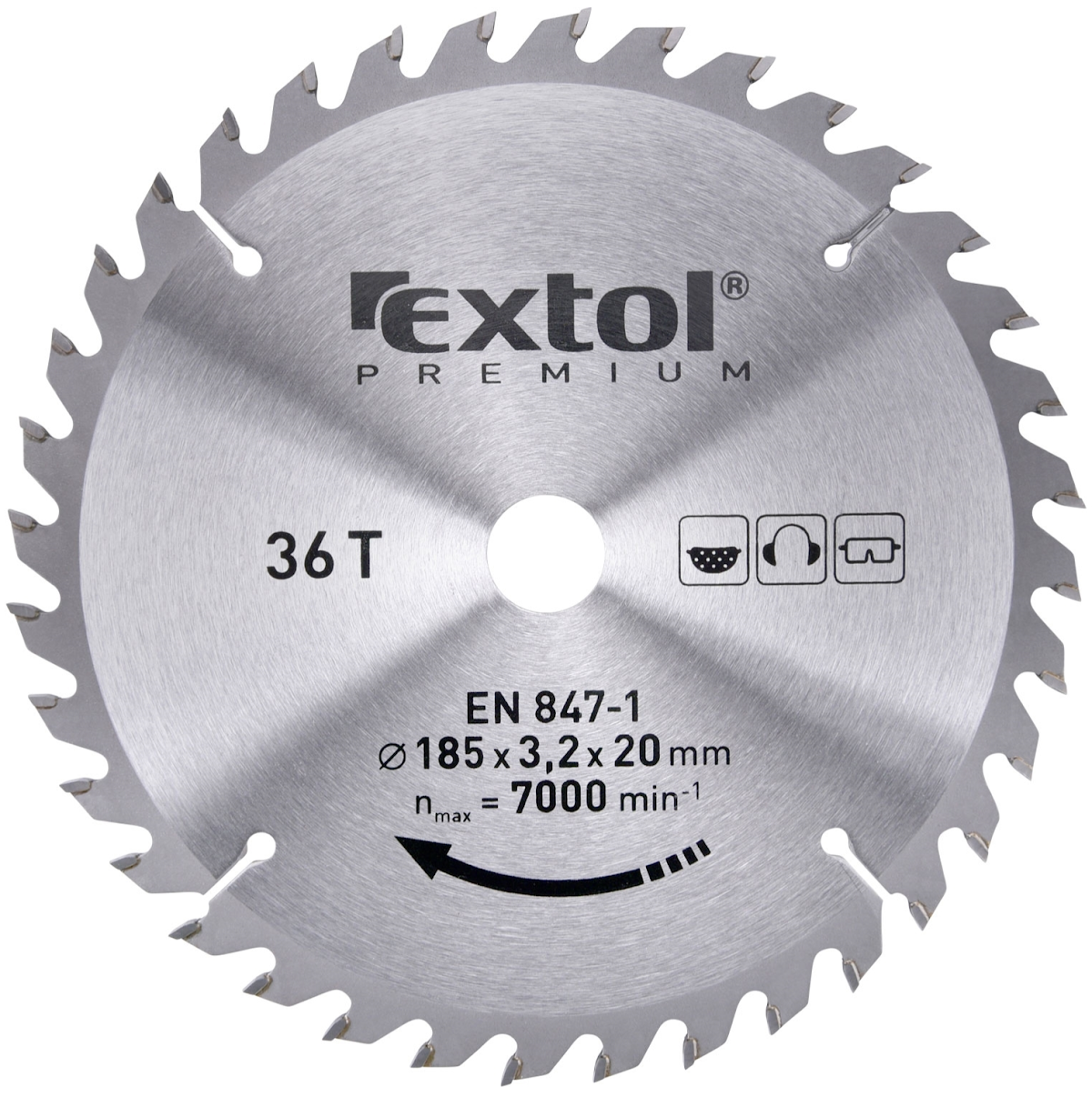 EXTOL PREMIUM Pilový kotouč s SK plátky 185 × 20 - 36z 8803226