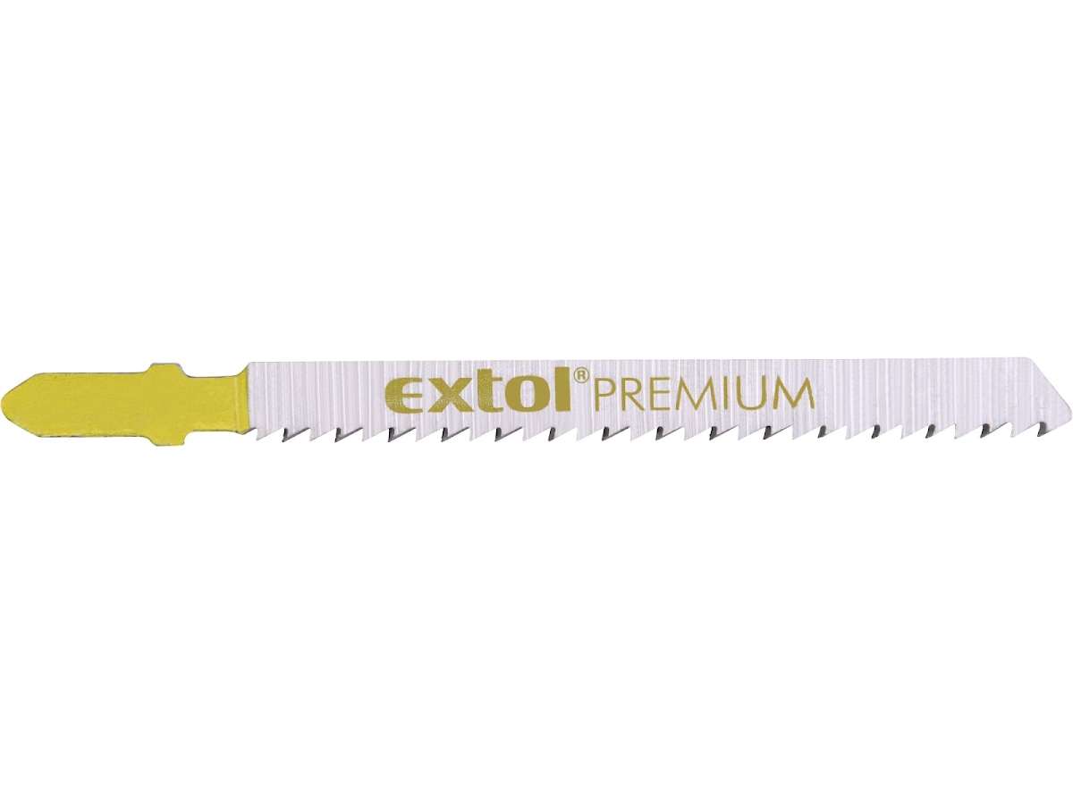 EXTOL PREMIUM Plátky do přímočaré pily 5 ks, 75 × 2,5 mm, HCS 8805001