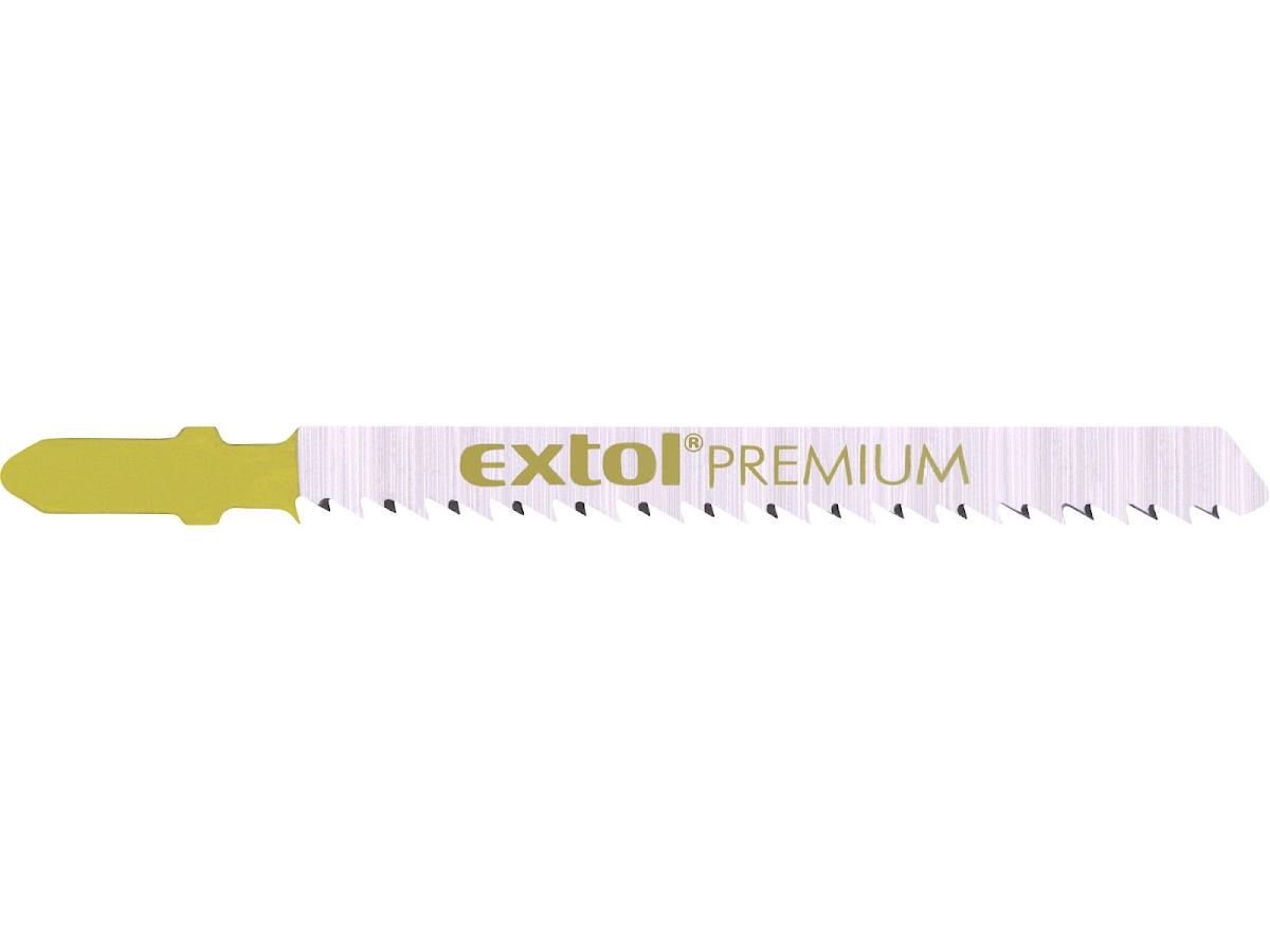 EXTOL PREMIUM Plátky do přímočaré pily 5 ks, 75 × 2,5 mm, HCS 8805005