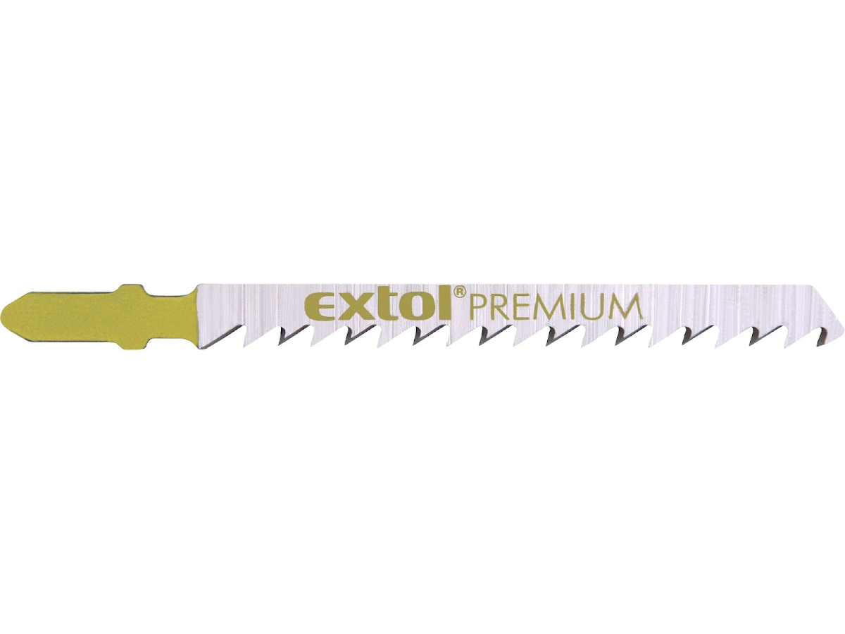 EXTOL PREMIUM Plátky do přímočaré pily 5 ks, 75 × 4,0 mm, HCS 8805007