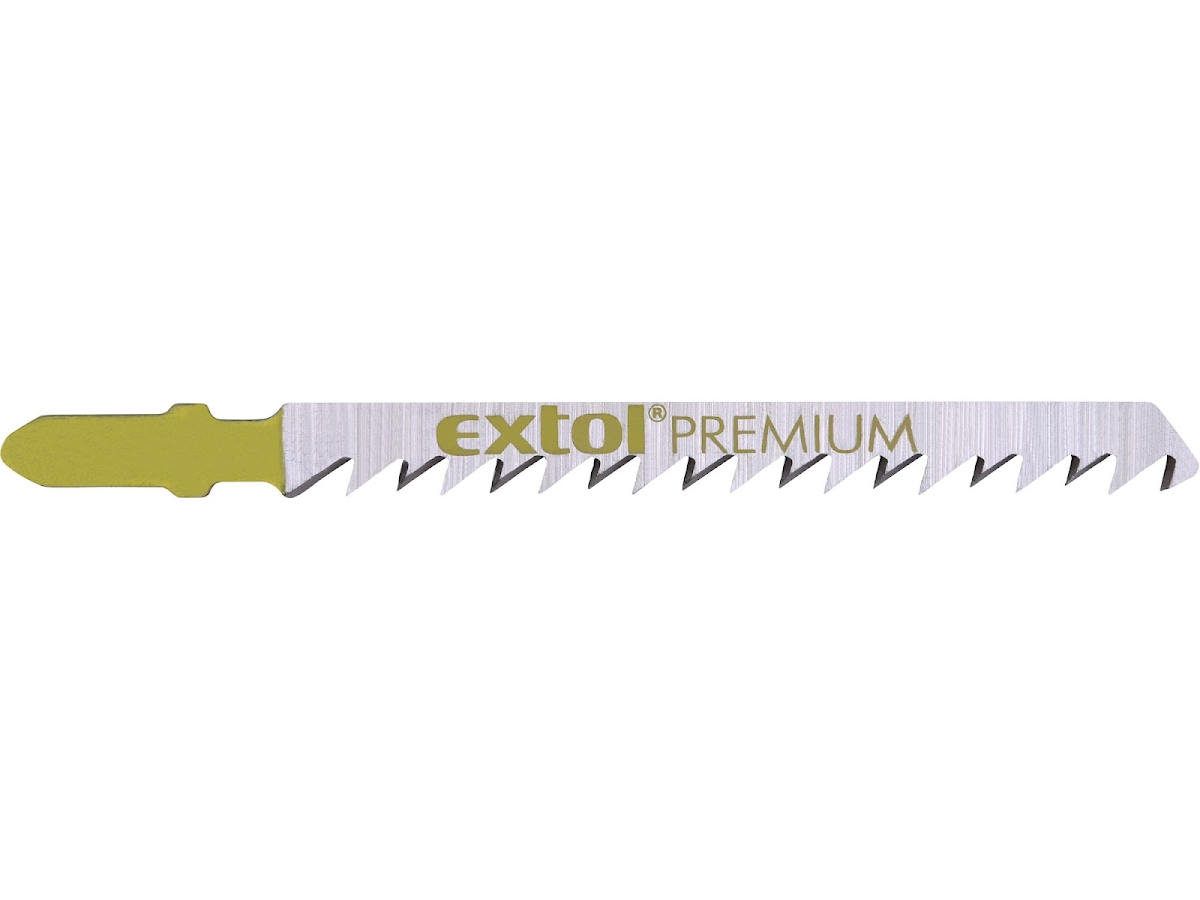 EXTOL PREMIUM Plátky do přímočaré pily 5 ks, 75 × 4,0 mm, HCS 8805009