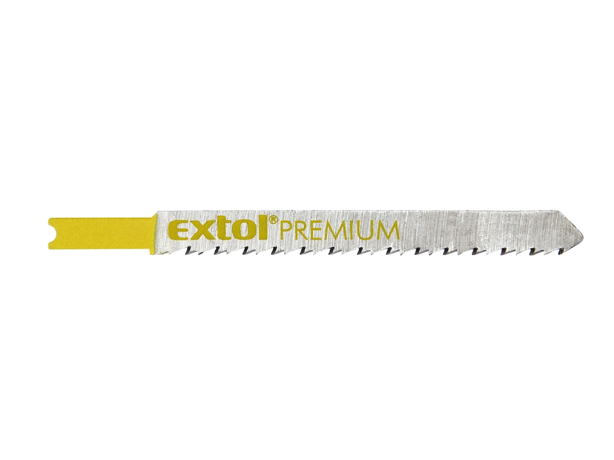 EXTOL PREMIUM Plátky do přímočaré pily 5 ks, 75 × 2,5 mm, HCS 8805501