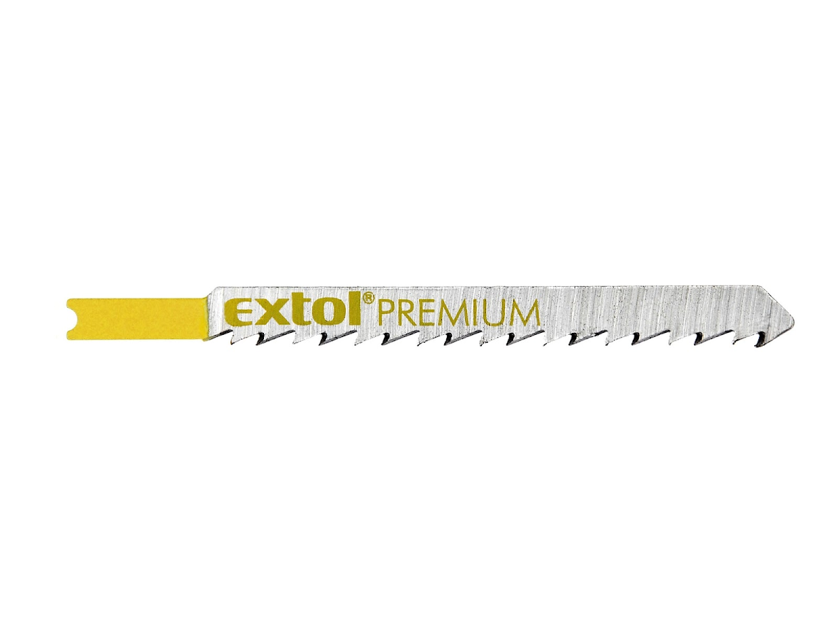 EXTOL PREMIUM Plátky do přímočaré pily 5 ks, 75 × 4,0 mm, HCS 8805509