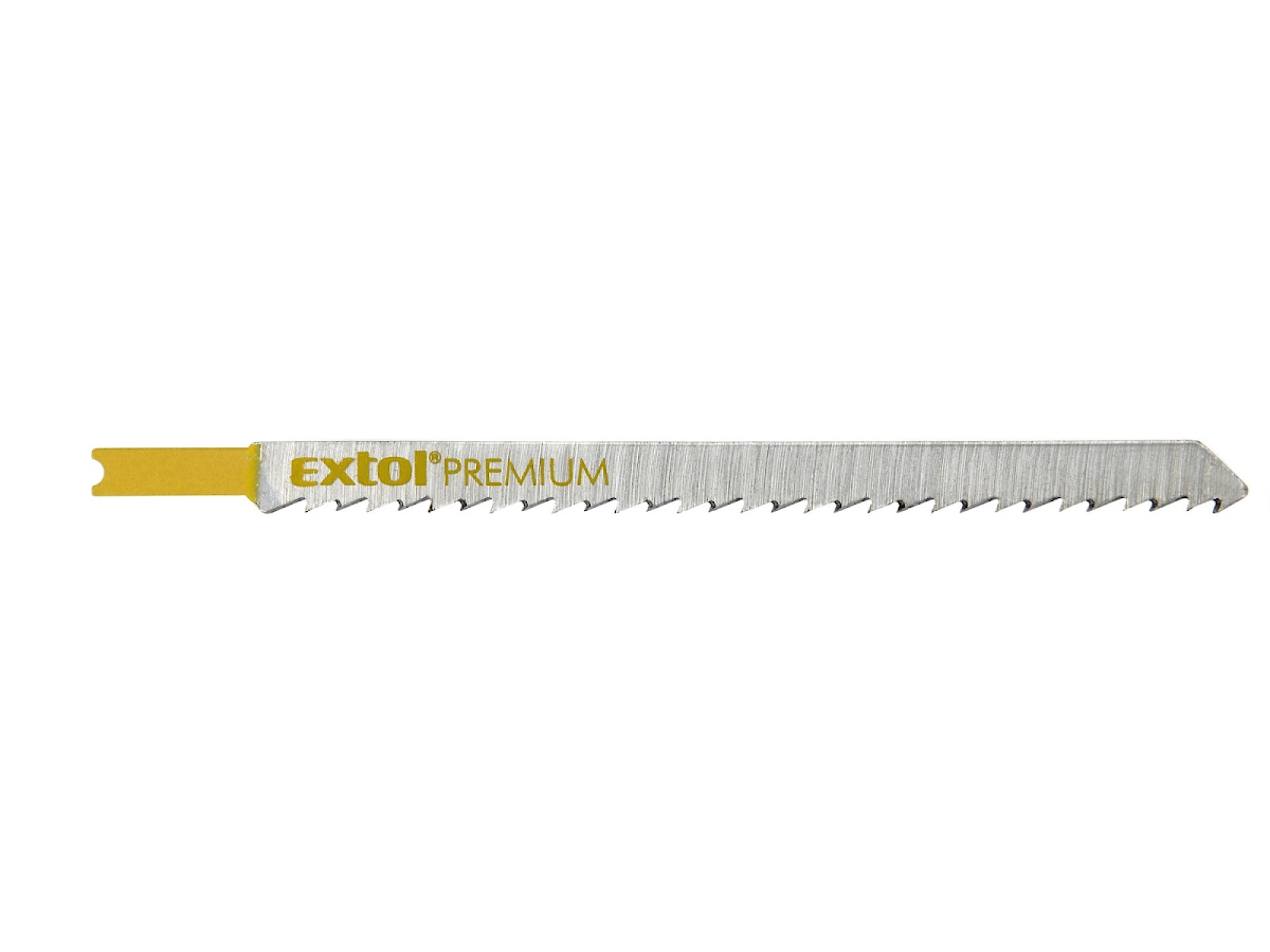 EXTOL PREMIUM Plátky do přímočaré pily 5 ks, 126 × 4,0 mm, HCS 8805512