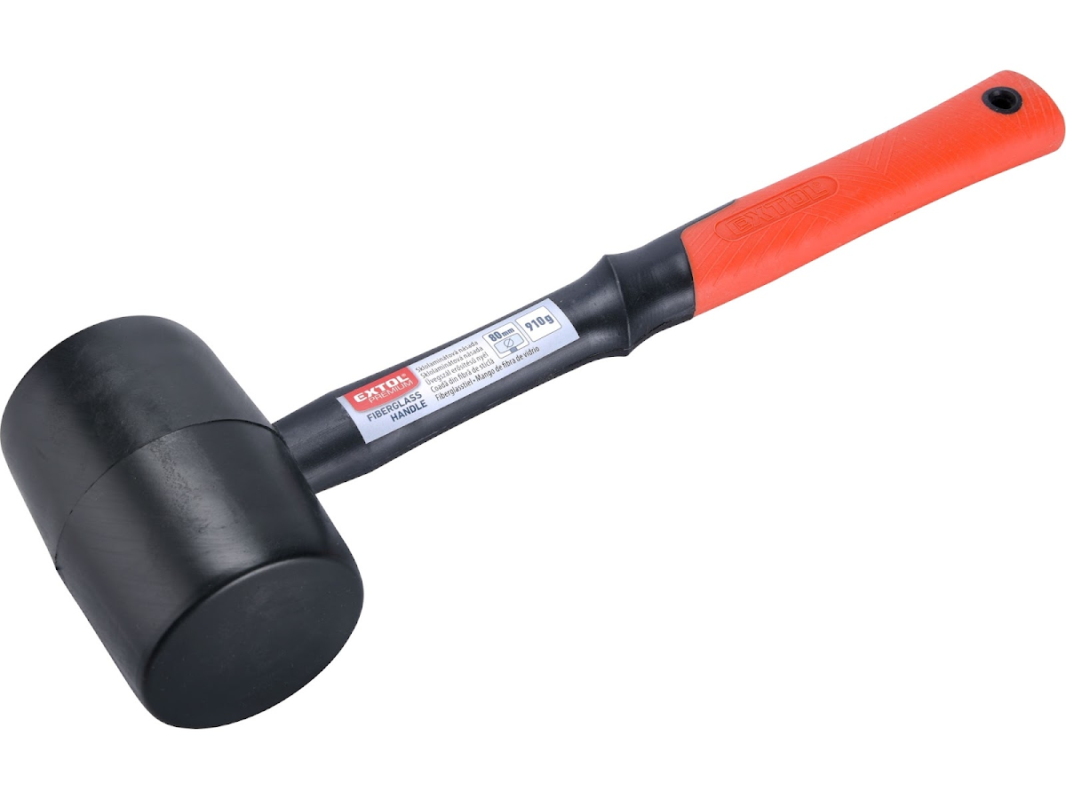 EXTOL PREMIUM Palička pryžová černá, průměr 80 mm 8811105