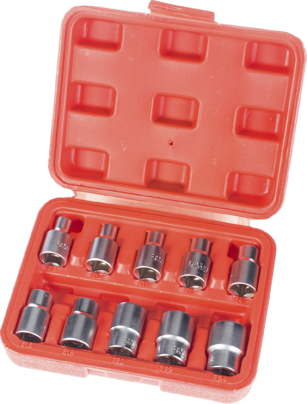 EXTOL PREMIUM Klíče nástrčné 1/2 E, 10 ks 8818128