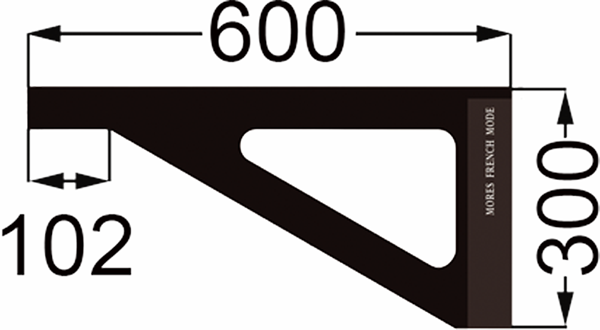 Levně RUILI DIAMOND Úhelník 60 8871B-60